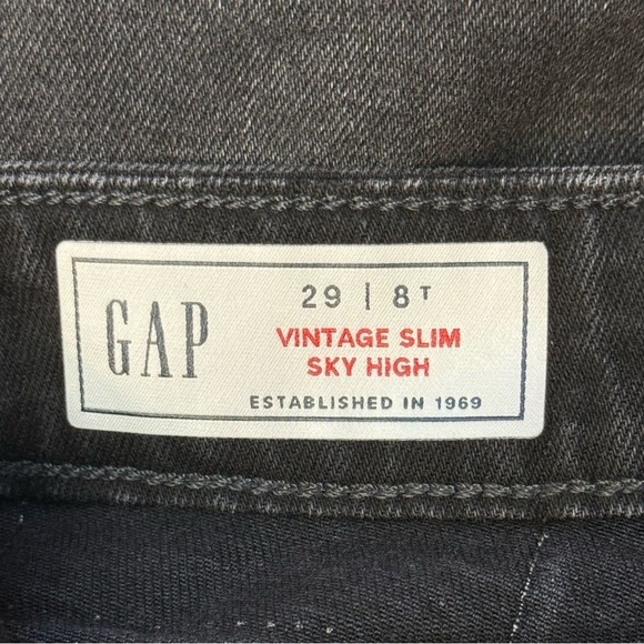 Gap Vintage Slim Tall Sky High Rise Stretch Skinny Jean. Size 29 - Picture 10 of 14